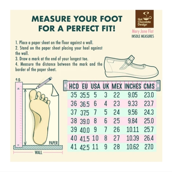 Hot Chocolate Design Chocolaticas Pink Flowers Mary Jane Platform Shoes - Picture 8 of 8